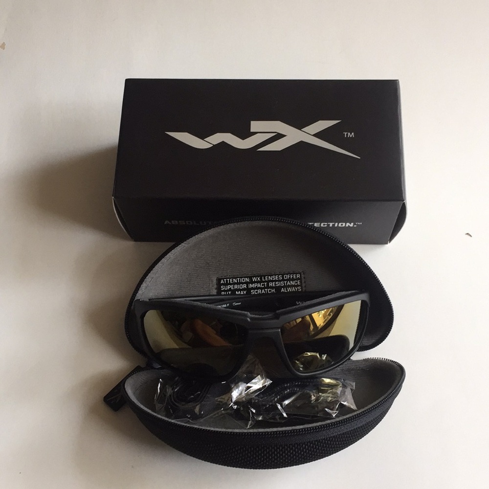 Wiley X boss venice gold mirror lens sunglasses